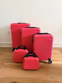 5 PCS Luggage Sets Suitcase Set Hard Shell Carry on Luggage Travel Suitcases with Spinner Wheels