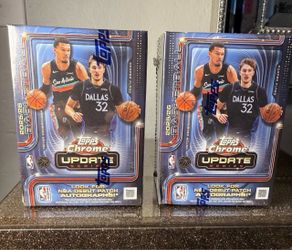 Lot Of 2 NEW 2025-26 TOPPS CHROME UPDATE Basketball VALUE BLASTER BOX NBA Flagg