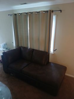 Two piece sectional sofa