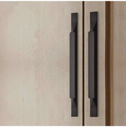 Kitchen Cabinet Pulls - Black Cabinet Handles - 5 Pack Long Cabinet Hardware for Drawers Dresser Furniture Pulls (13.86 inches Hole Center - 19.69 inc