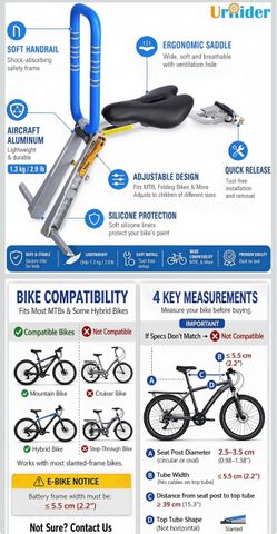 UrRider front mount kids bike seat