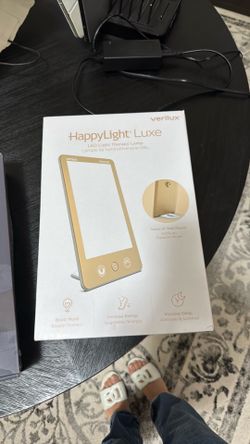 NEW Verilux HappyLight Luxe LED Light Therapy Lamp (Champagne Gold)