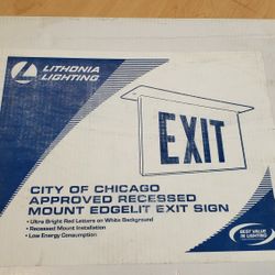 Chicago Approved Exit Sign