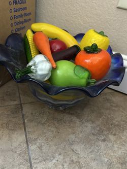Glass Fruit Bowl