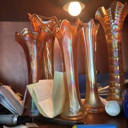 Piles Of Fenton Dishes An Glass Set