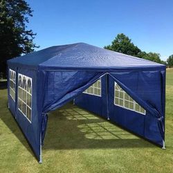10x20 White Gazebo Wedding Party Tent Canopy  With 4 Windows & 2 Sidewalls-(FOR SALE) Carpa