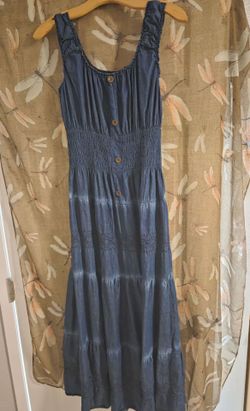 Blue Beach Style Dress