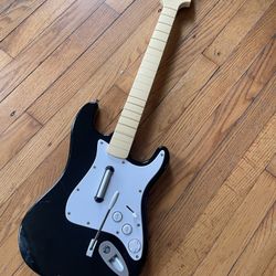 PS3 Fender Stratocaster Wireless Rock Band Guitar Playstation -FOR PARTS/REPAIR!
