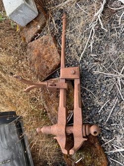 Antique Cast Iron Fence Post Vise