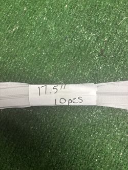 17.5in Gray Zipper - 10 Pieces