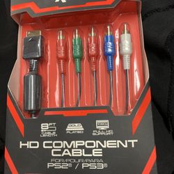 HD COMPONENT CABLE FOR PS2 /PS3