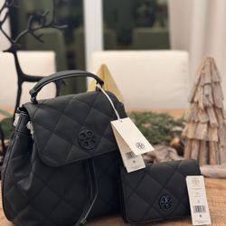 NEW Tory Burch Willa Matte Bag & Wallet