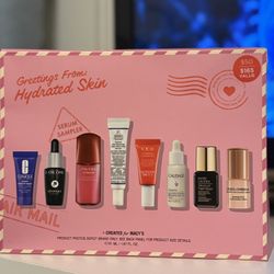 ✨ Macy’s “Hydrated Skin” Serum Set – Brand New ✨ $165 Value Skincare Set – Selling Cheap ✨ Premium Serum Sampler Gift Set (New & Sealed)