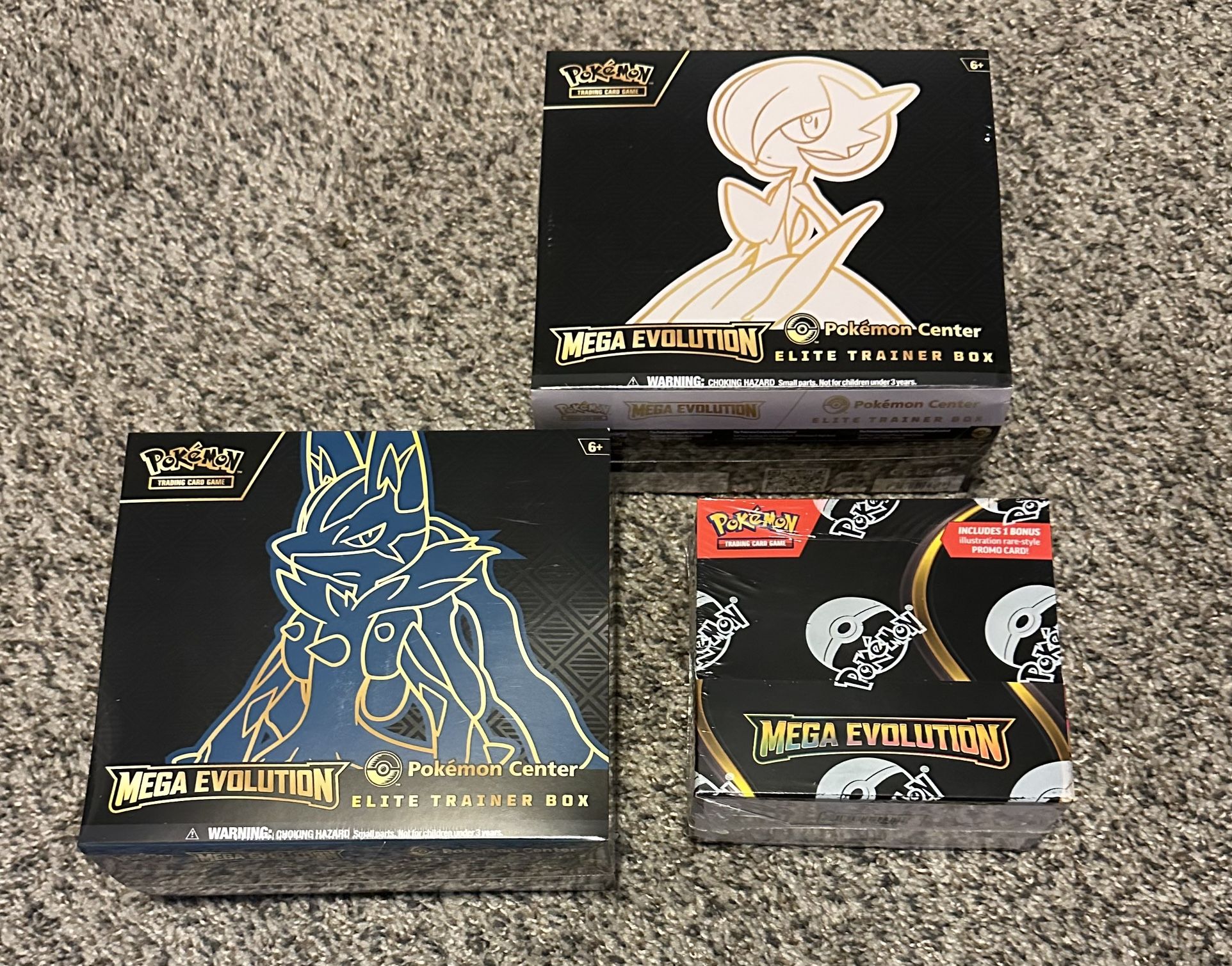Pokemon Mega Evolutions Pokemon Center ETB and Booster Box