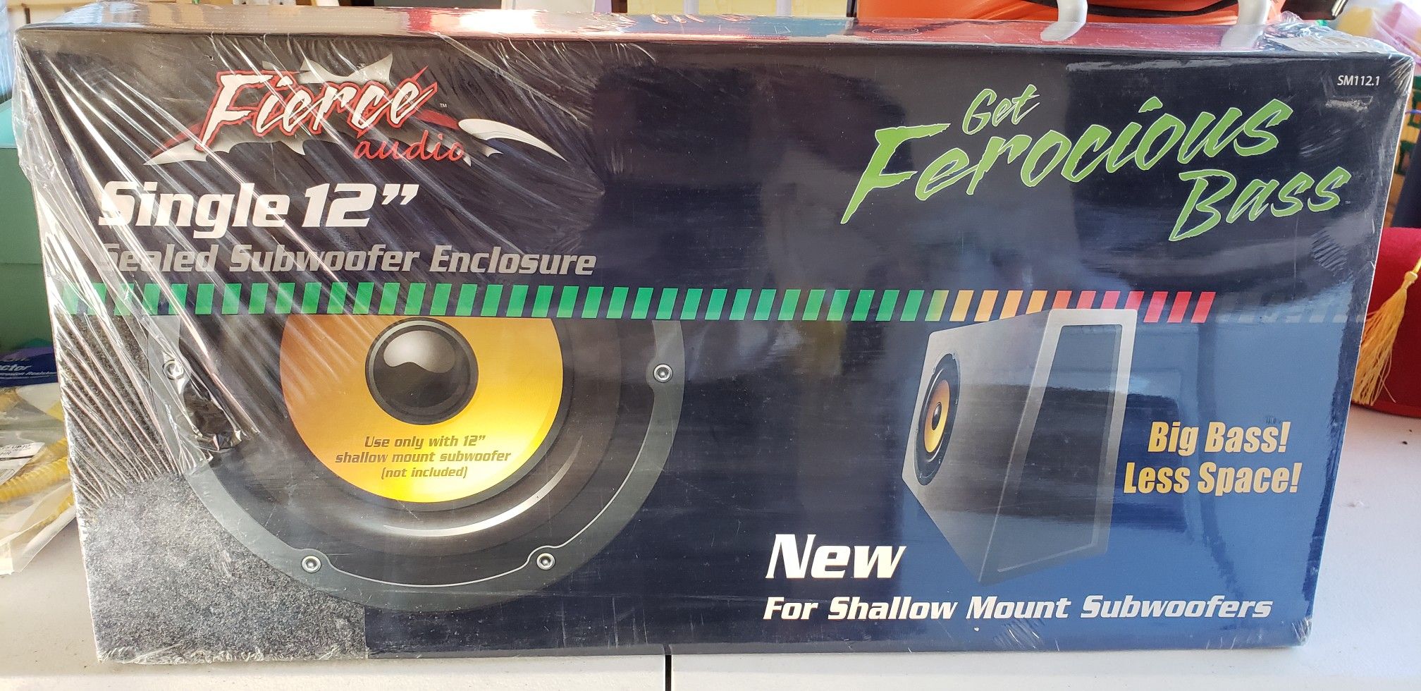 Fierce Audio 12" Sealed Shallow Mount Subwoofer