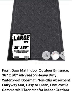 Cybstrax Large Door Mat 36x60 Black
