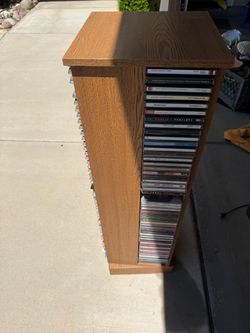 CD Rack with CDs holds 200