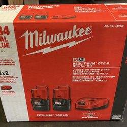 M12 Milwaukee 12v Lithium-Ion Battery With Charger