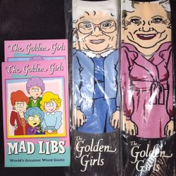Golden Girls Socks And Mad Libs Books