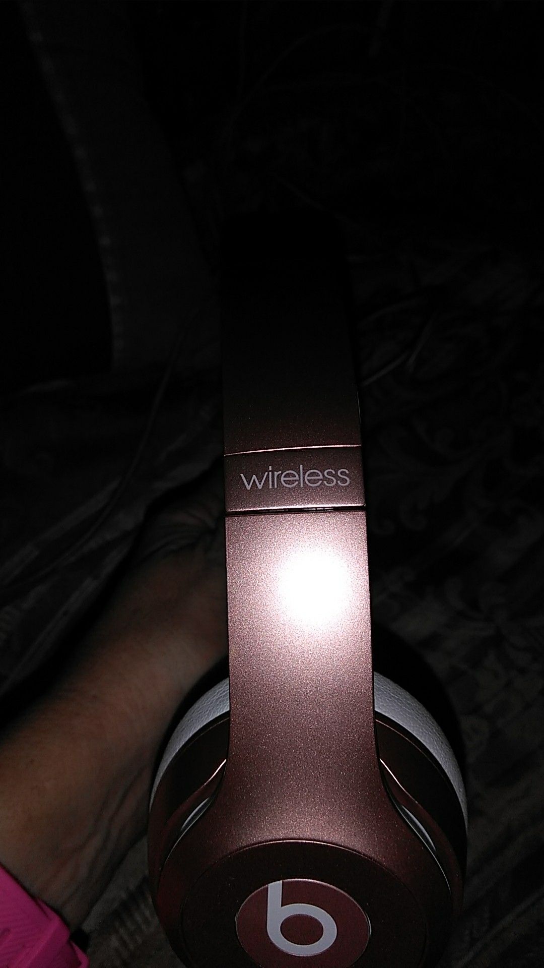 Rose gold wireless Beats by dr. Dre
