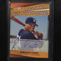 2005 Topps Total Signatures Robinson Cano #TS-RC Auto New York Yankees