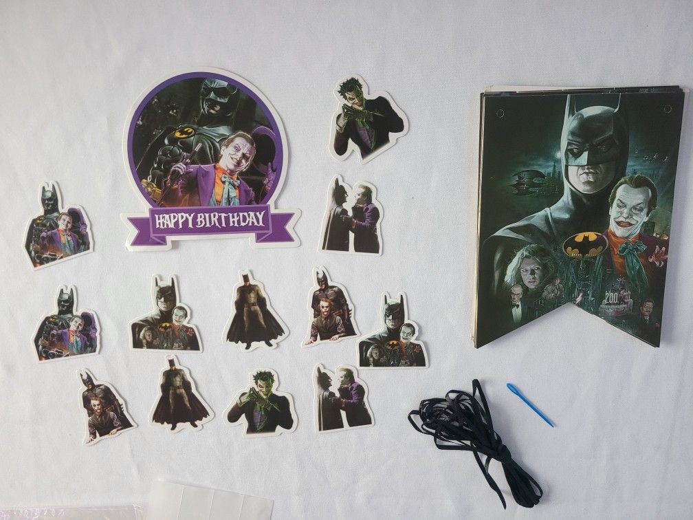 Batman vs Joker birthday supplies