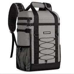 Cooler Backpack, 36 Cans Multifunctional Leakproof Cooler Backpack with Padded Top Handle, Mesh Pocket