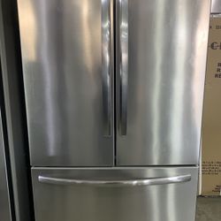 Refrigerator Stainless Steel 3 Door Great Deal! Take It Today Pay Later Ask For Details!