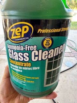 New! Concentrate Glass cleaner, makes 32 gallons