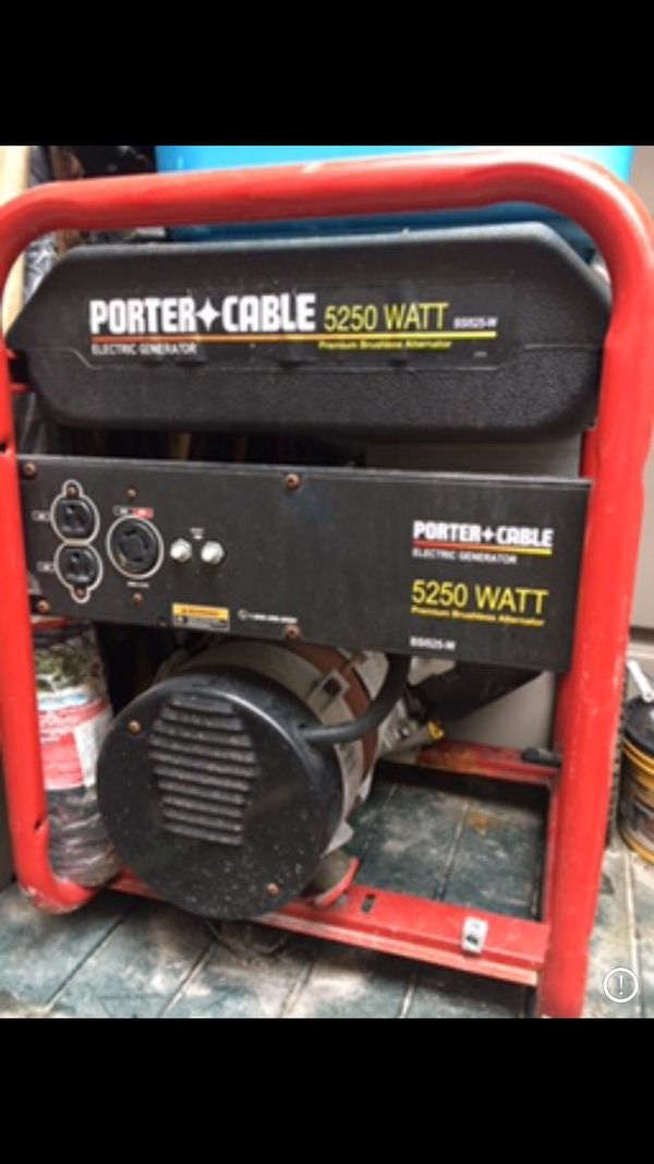 Porter Cable 5500 Watt Generator Porter Cable 5250 Watt Generator for Sale in Homestead, FL - OfferUp