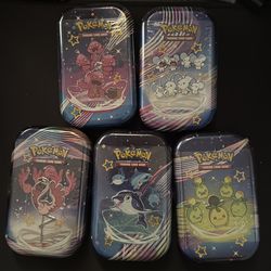 Pokémon TCG: Scarlet & Violet—Paldean Fates Mini Tin set of 5