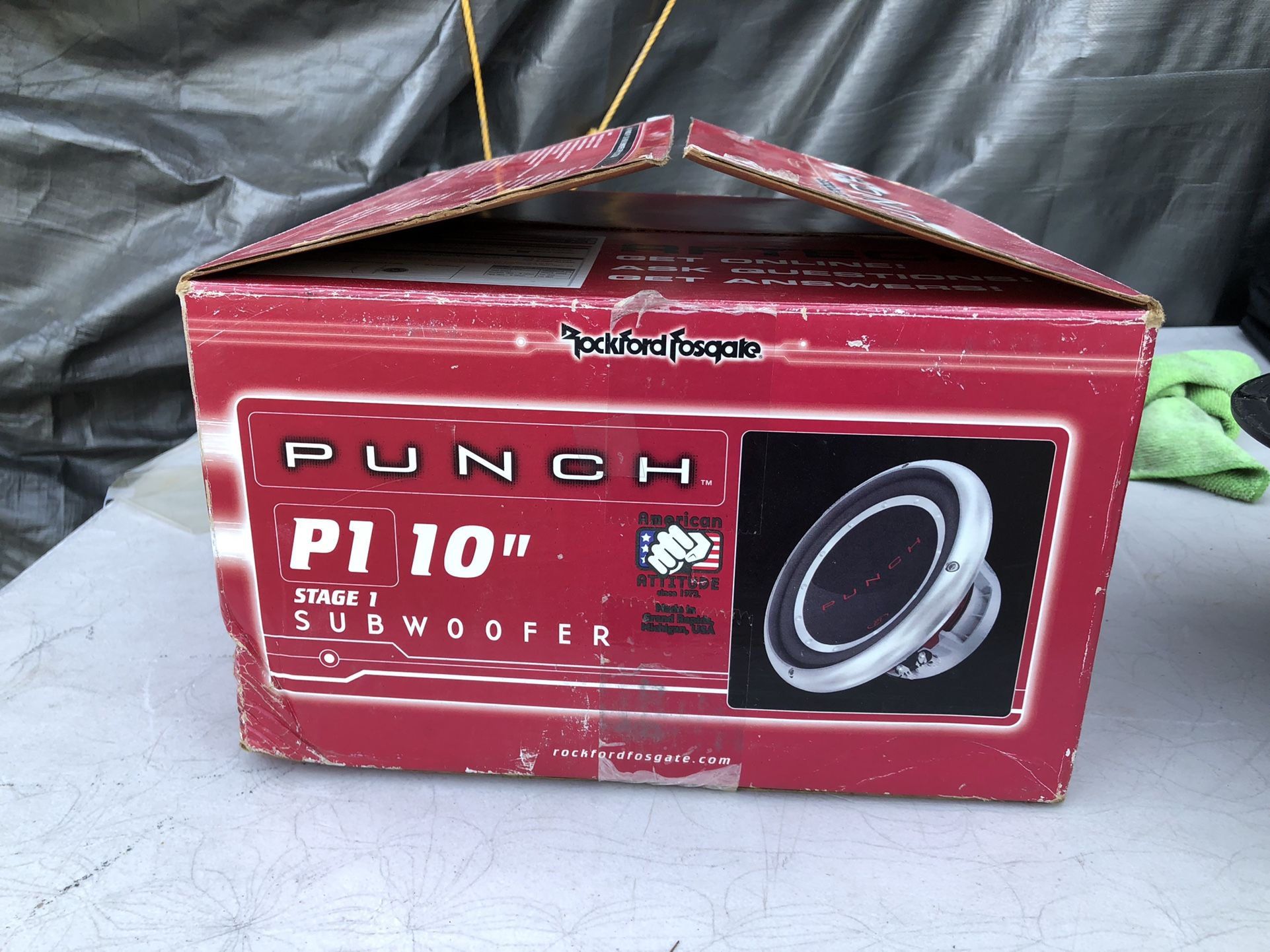 10 Inch P1 Rockford Fosgate 150 Watts 300 Watts Maximum Power Subwoofer New Old School