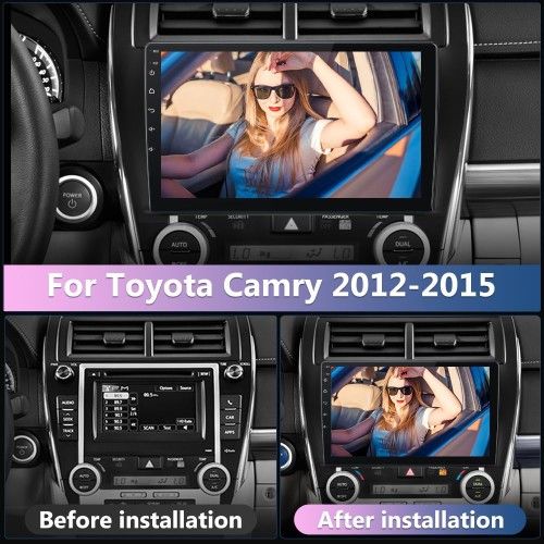 2G+32G Car Radio For Toyota Camry 2012 2013 2014, 10.1 Inch Android 11 Touch Screen Stereo Carplay Android Auto Mirror Link 1080p Swc Bluetooth Wifi Ahd Backup Cameramic
