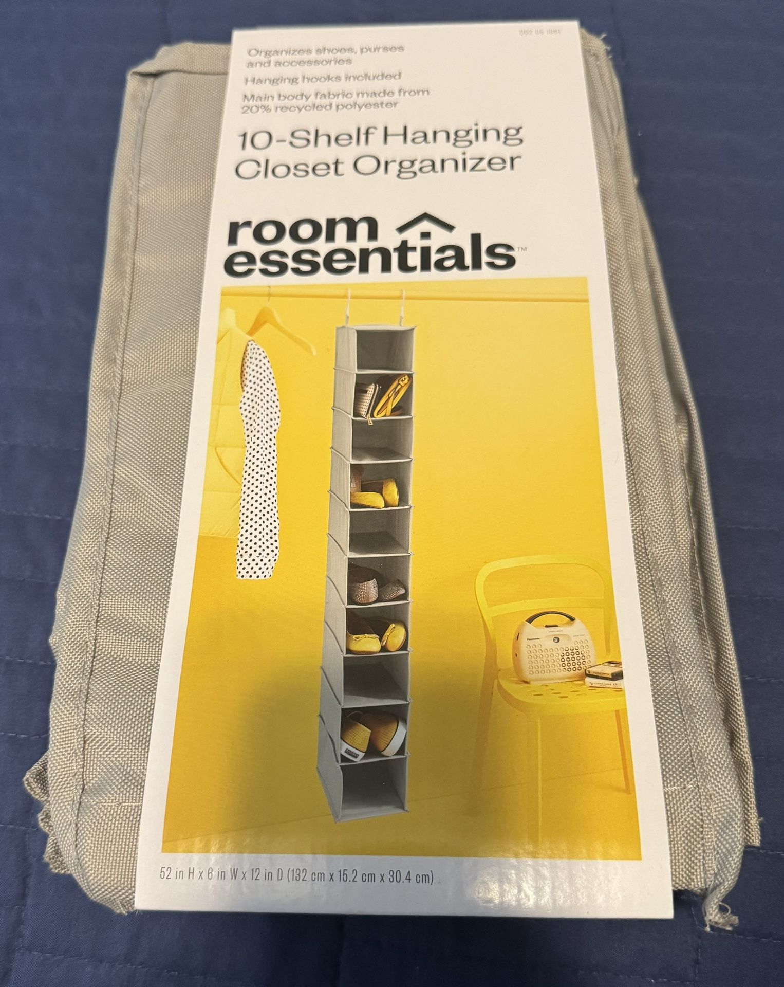 10 Shelf Hanging Closet Organizer