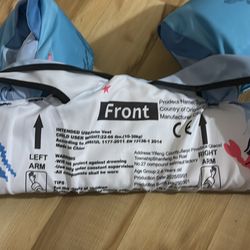Toddler swim jacket vest