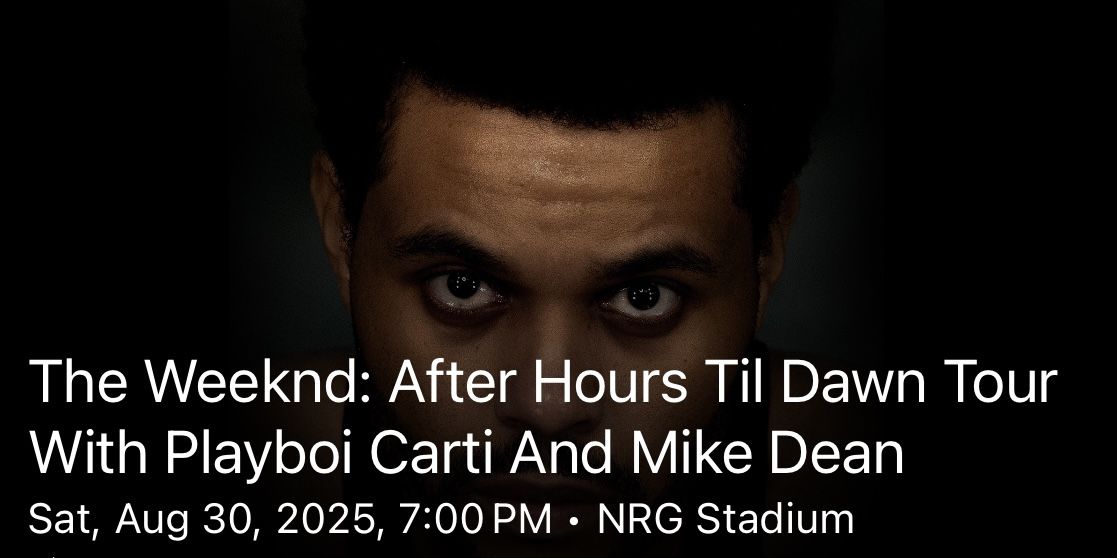 The Weeknd Houston Show