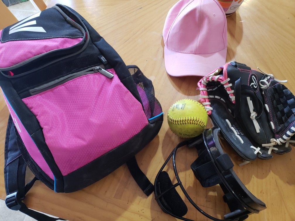 Girls softball gear