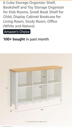 6 cube storage/organizer/bookshelf