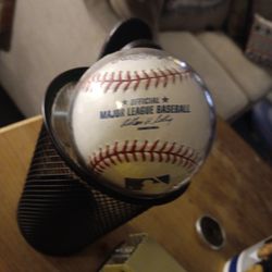 Jime Rice Autographed Baseball.