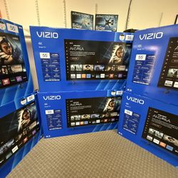 55 Vizio Tv NEW In Box $55 Down On Financing For Delivery Six Month Warranty
