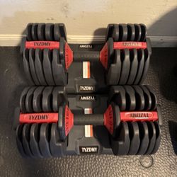 105 Lb Adjustable Dumbbells 
