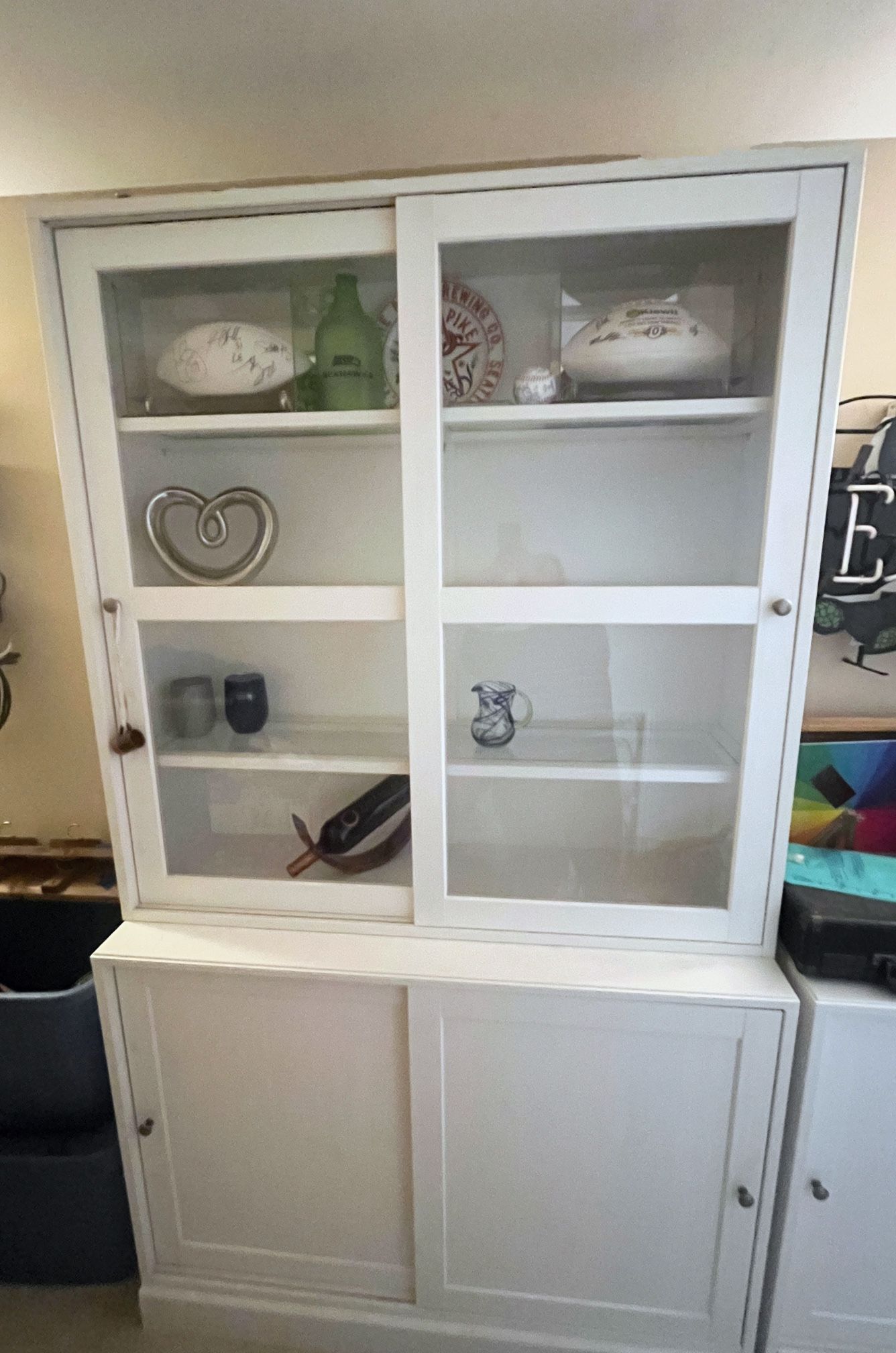 IKEA Tall Display Cabinet Glass Doors