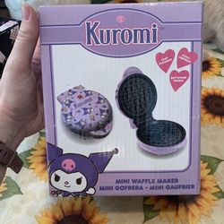 Brand New Inbox Never Used Kuromi Mini Waffle Maker