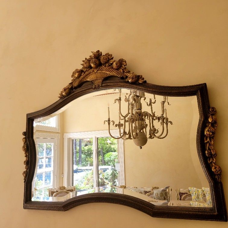 antique beveled mirror