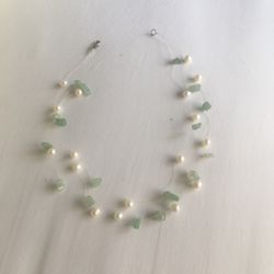 Necklace Pearl & Jade
