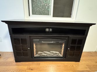 Fireplace cabinet TV stand