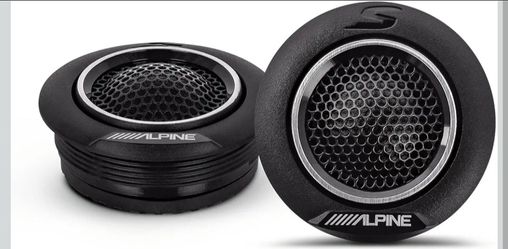 Alpine S-S10TW S-Series 1" Silk Dome Tweeter Set