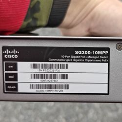 Cisco SG300-10MPP PoE Network Switch