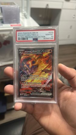 Team rockets moltres ex stamped