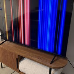 MODERN TV W/ MODERN TV TABLE 